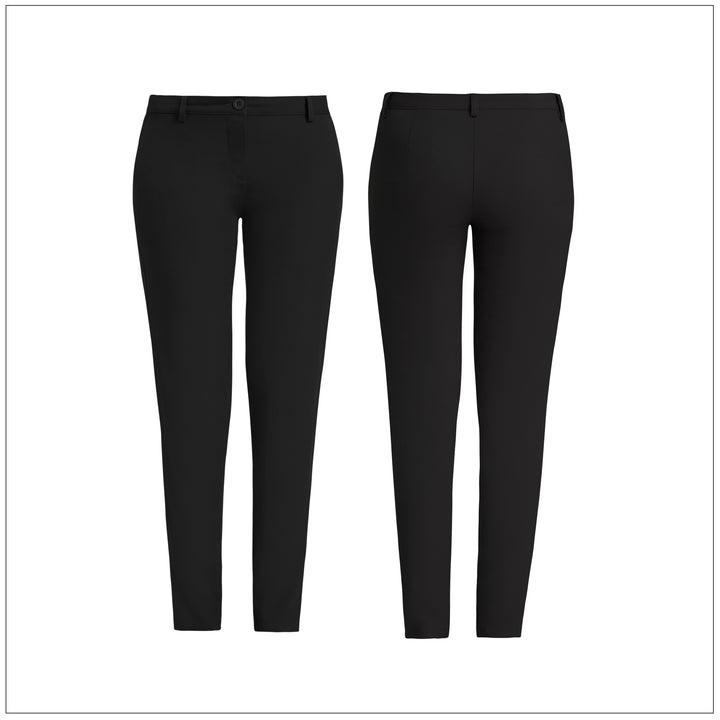 Straight-Cut Workwear Pant – Black – Lurreli
