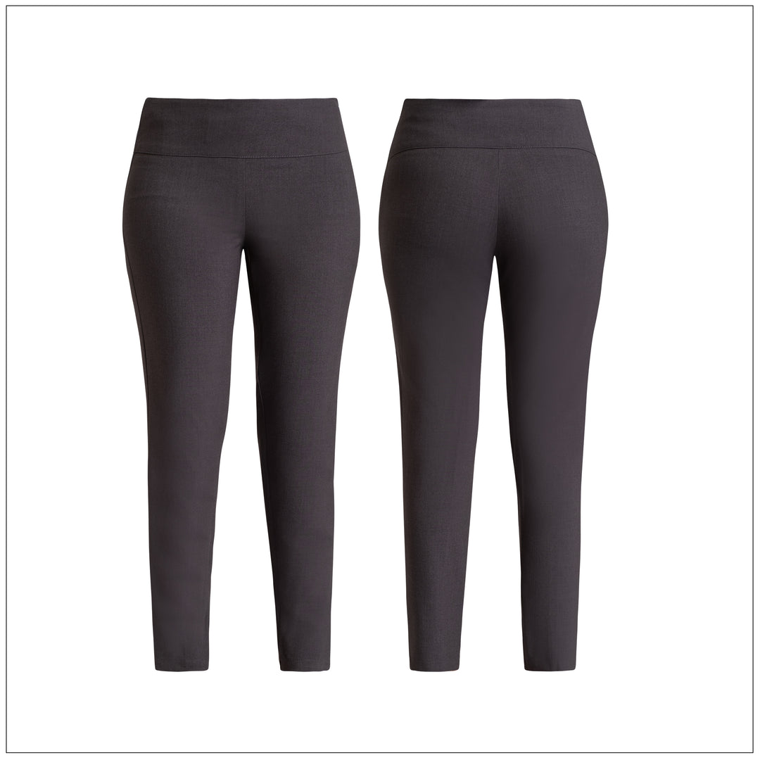 Pencil-Cut Workwear Pant – Dark Gray – Lurreli
