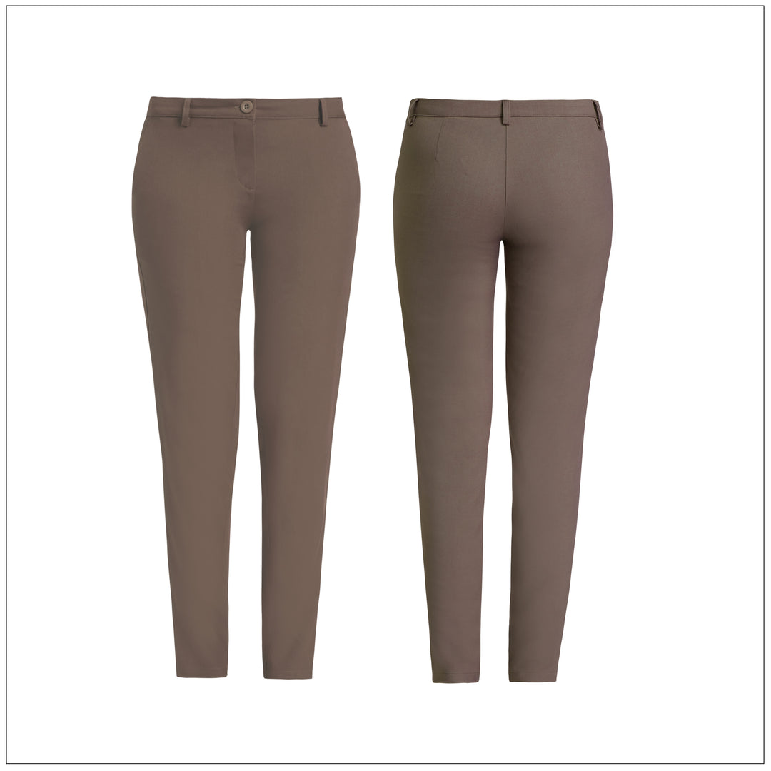 Straight-Cut Workwear Pant – Dark Brown – Lurreli
