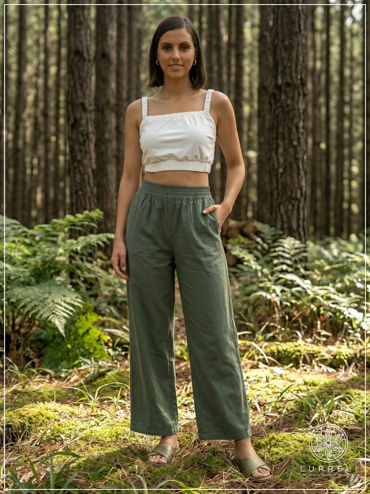 Casual Linen Wide-Leg Pants – view 10 – Lurreli