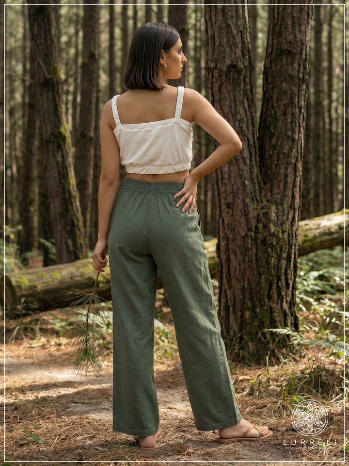 Casual Linen Wide-Leg Pants – view 9 – Lurreli