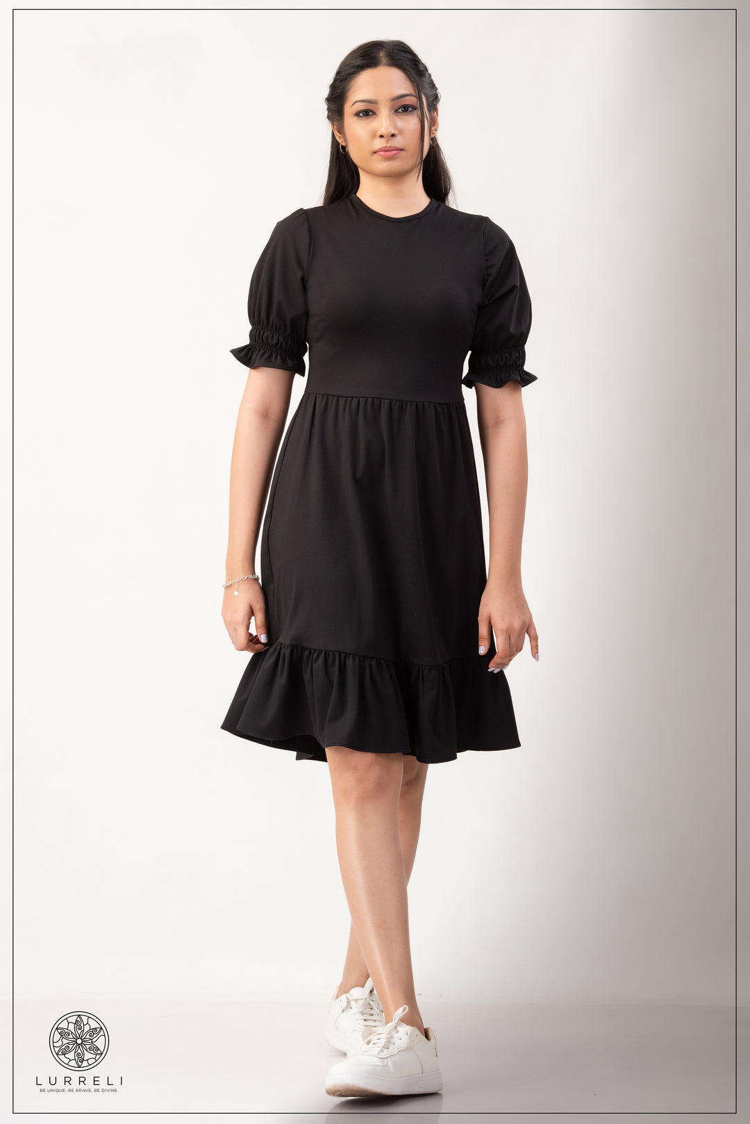 Puff Sleeve Dress – view 5 – Lurreli
