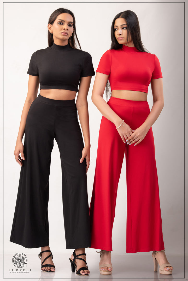 Flared High-Waist Pant – view 1 – Lurreli