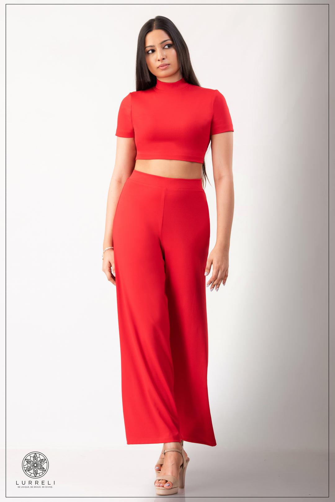Flared High-Waist Pant – view 3 – Lurreli