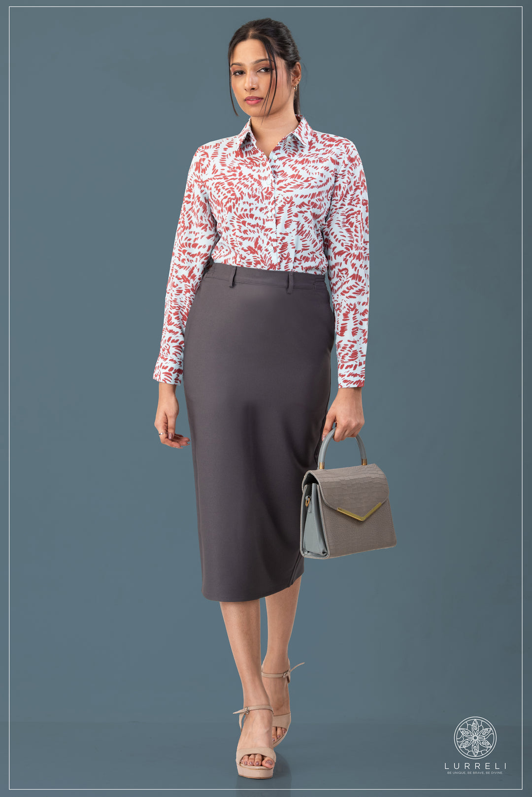 Printed Work Wear Blouse – view 6 – Lurreli