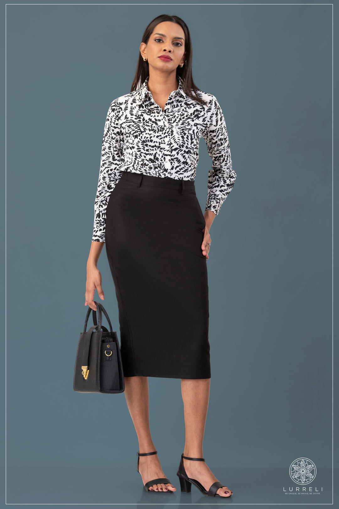 Printed Work Wear Blouse – view 7 – Lurreli