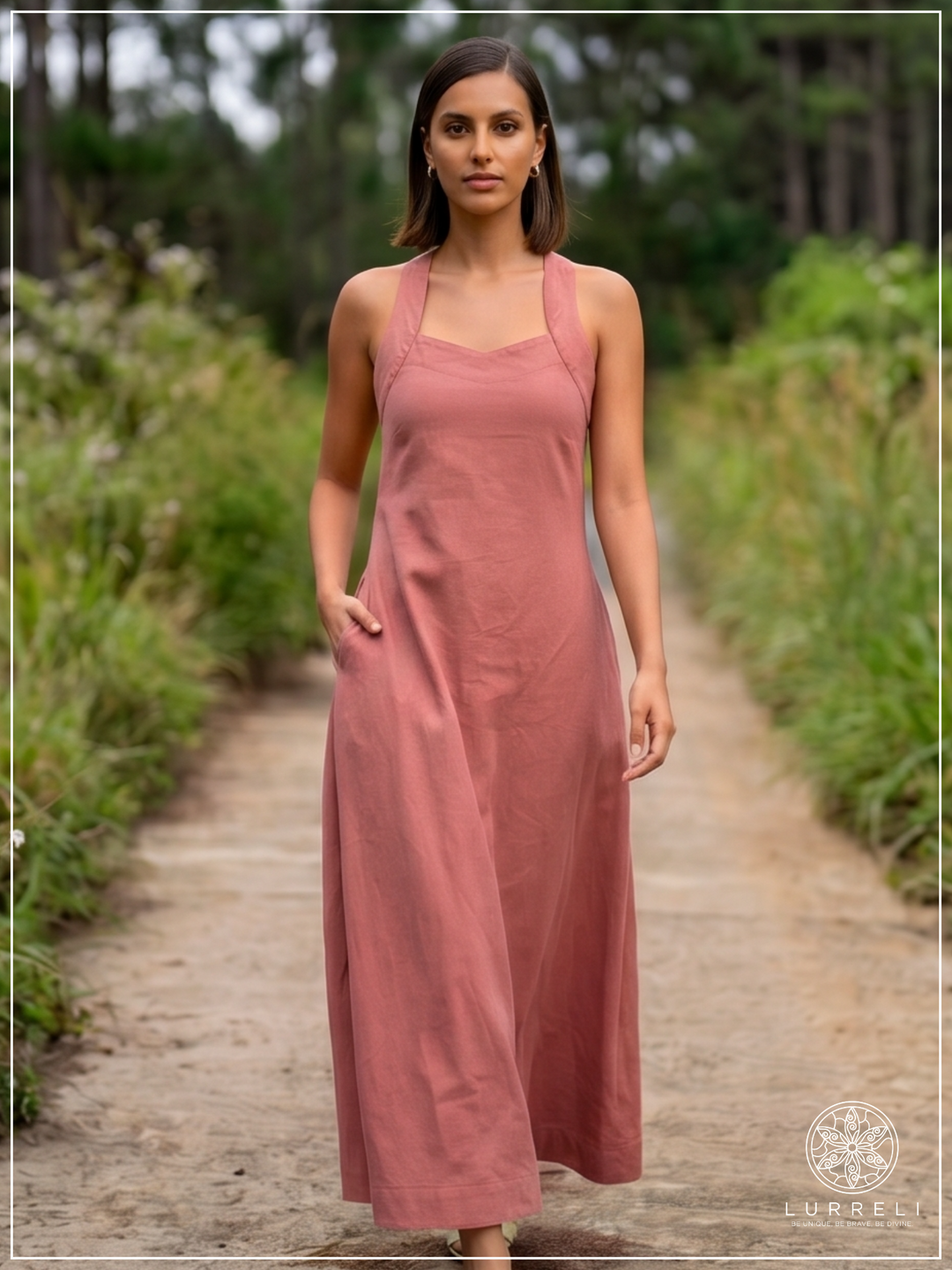 Crossback Muse Dress – Pink – Lurreli