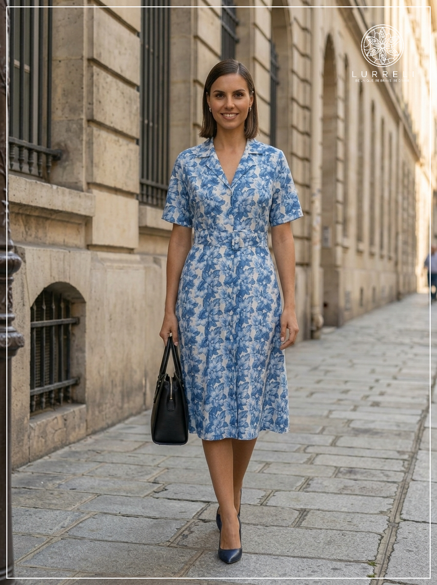 City Bloom Midi Dress – view 2 – Lurreli