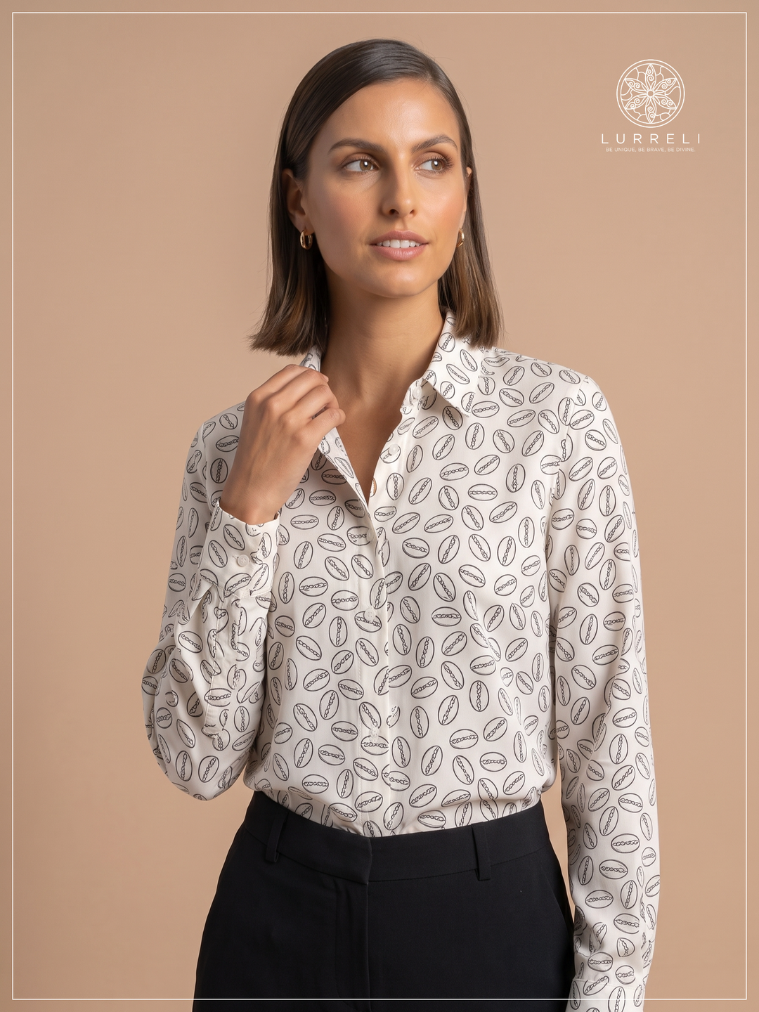 Long Sleeve Formal Shirt – Navy – Lurreli