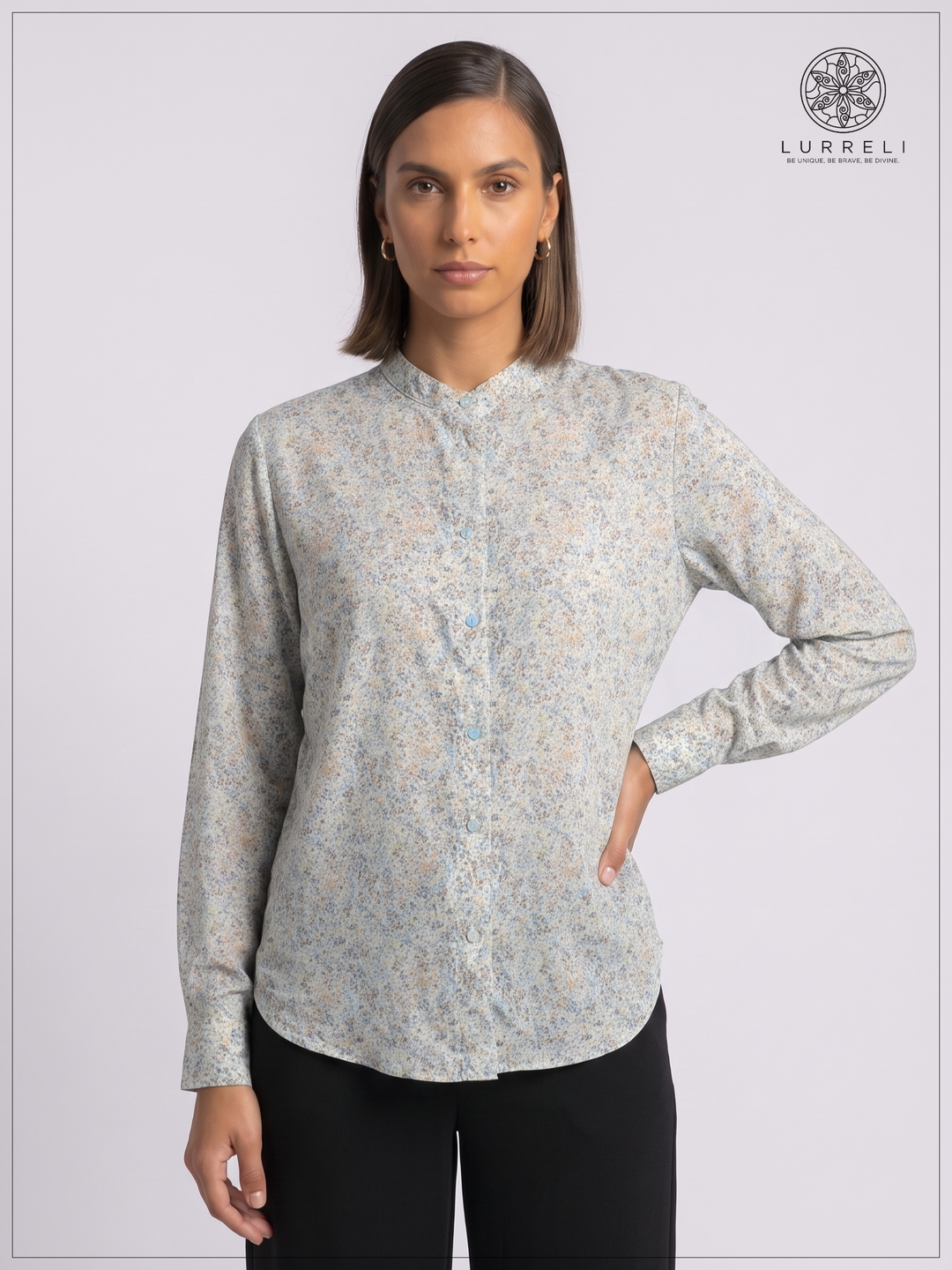 Floral Workwear Blouse – view 4 – Lurreli