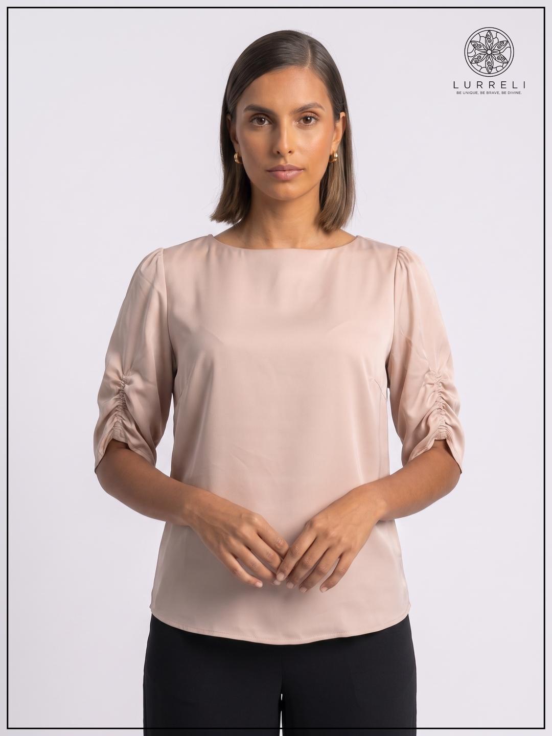 Luna Gather Sleeve Blouse – view 13 – Lurreli