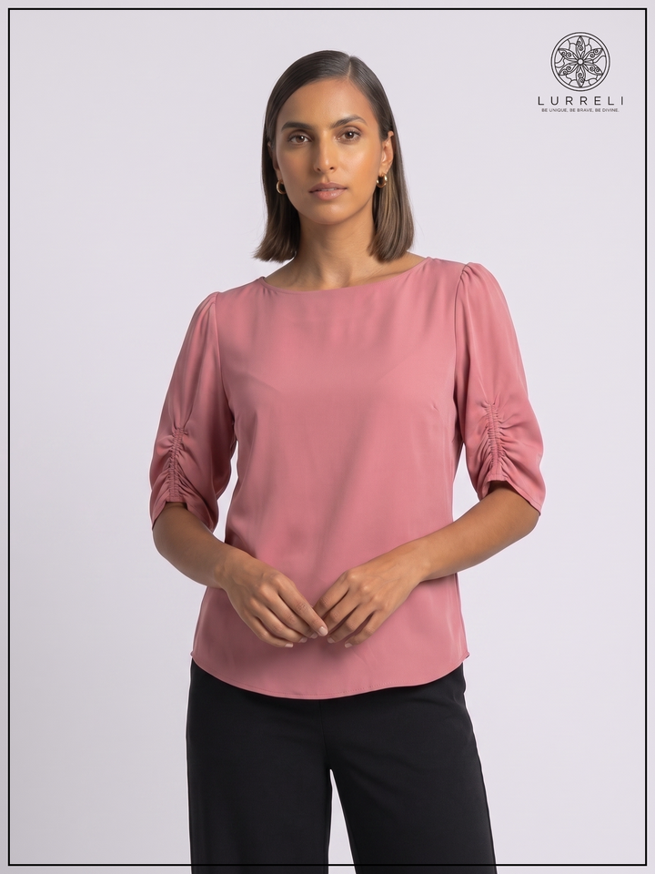 Luna Gather Sleeve Blouse – view 10 – Lurreli