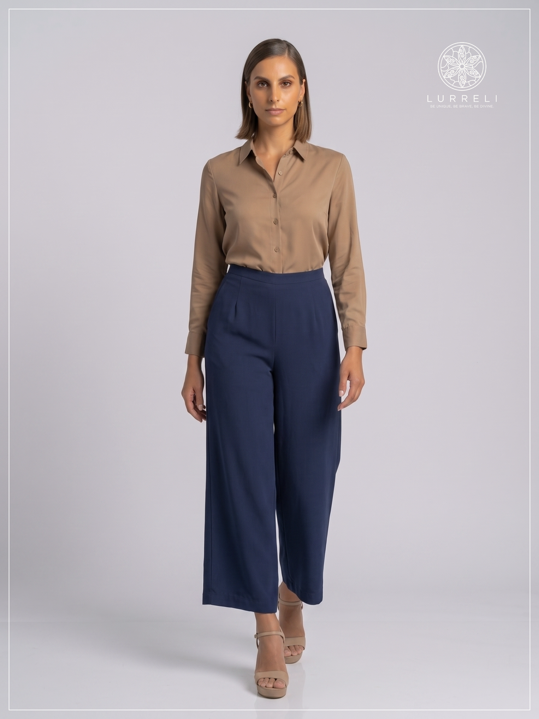 Classic Long Sleeve Formal Shirt – Olive – Lurreli