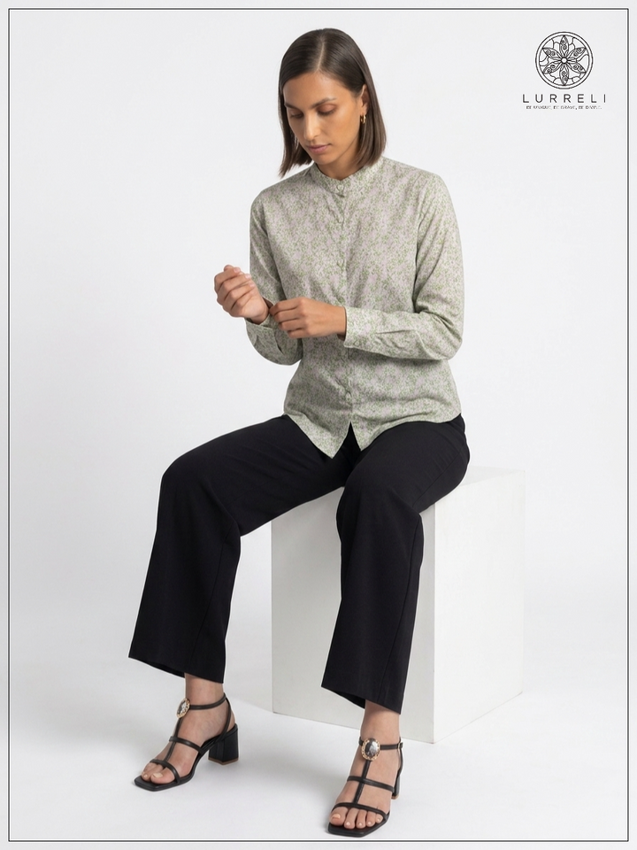 Floral Workwear Blouse – view 12 – Lurreli
