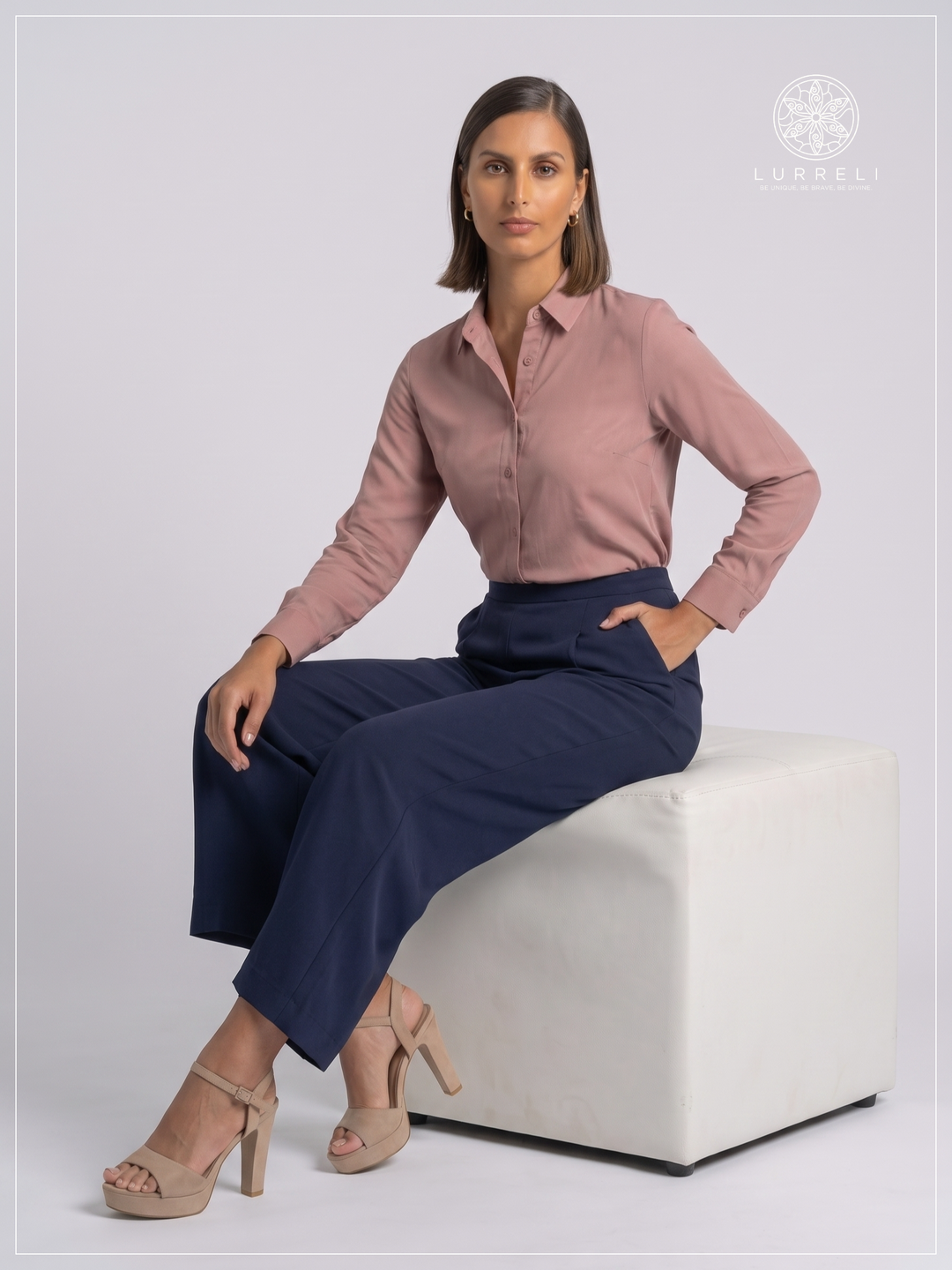 Classic Long Sleeve Formal Shirt – view 18 – Lurreli