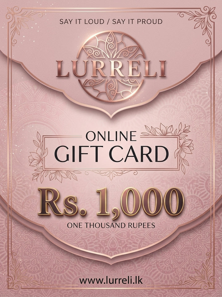 Lurreli online gift card Rs 1,000