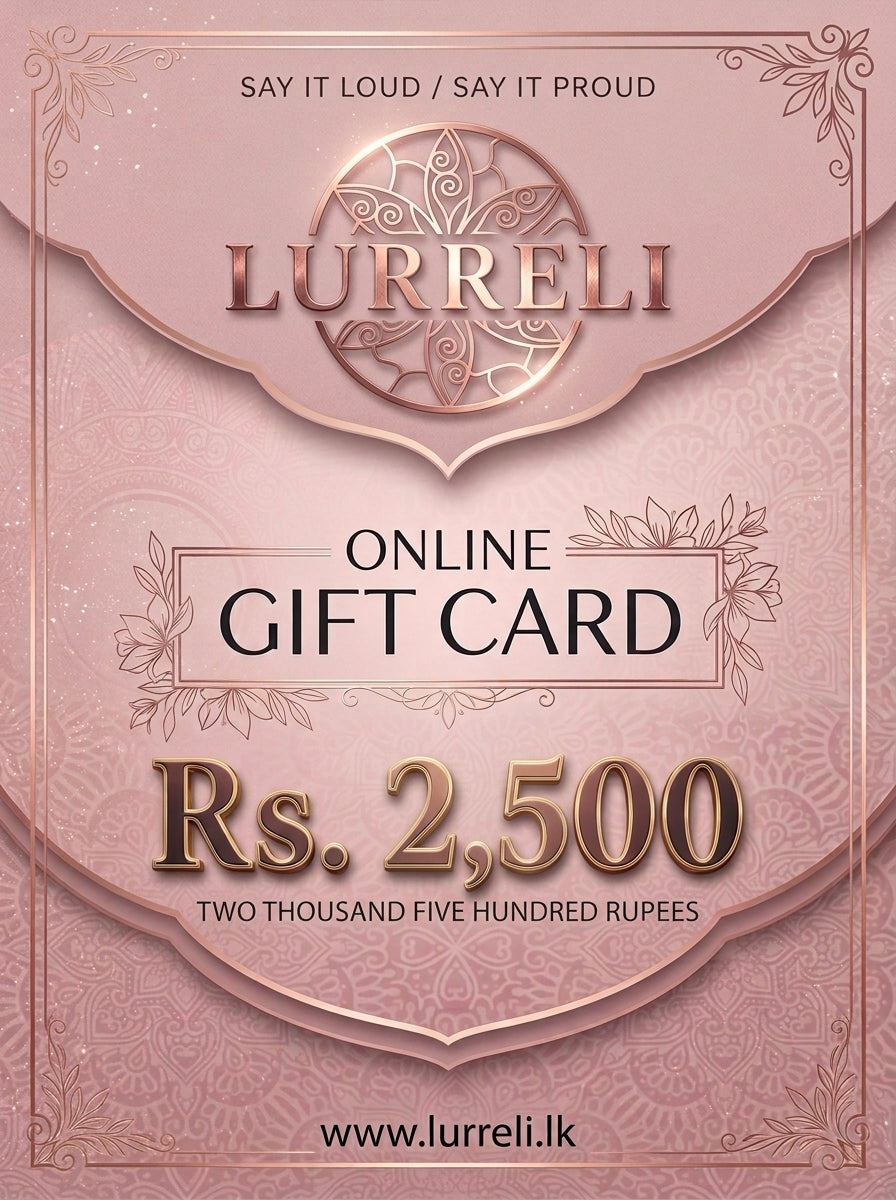 Lurreli online gift card Rs 2,500