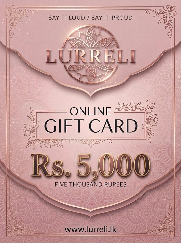 Lurreli online gift card Rs 5,000