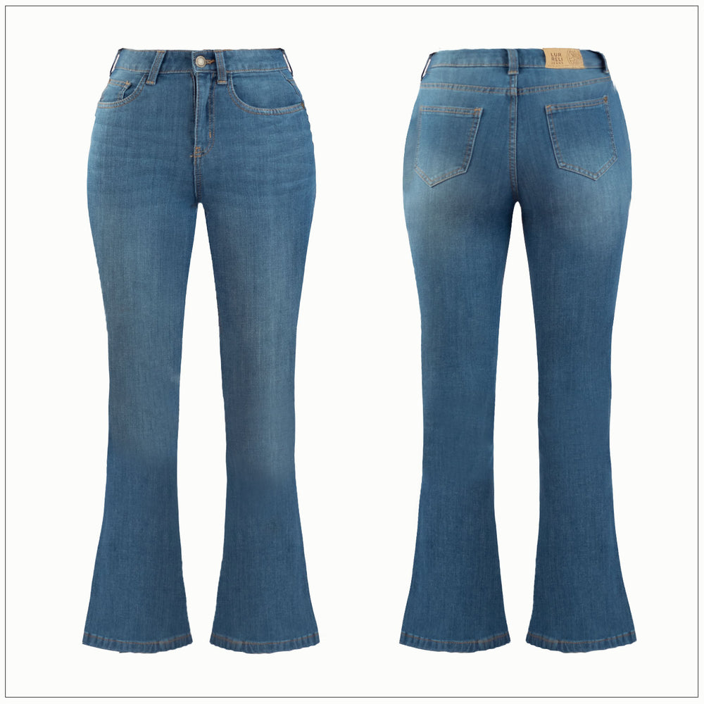 High Waist Boot Cut Jean - Light Wash – view 2 – Lurreli